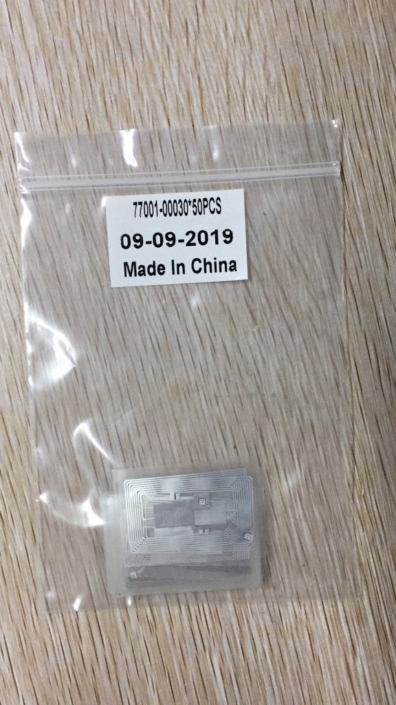 Back side of the RFID Chip