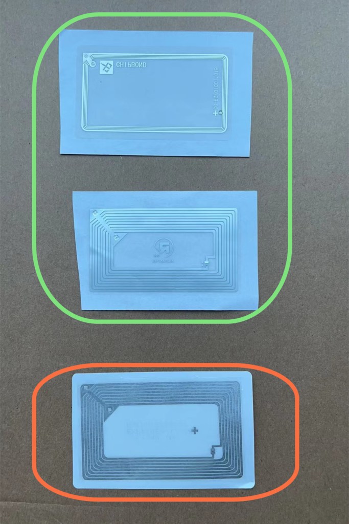 RFID of Different Material