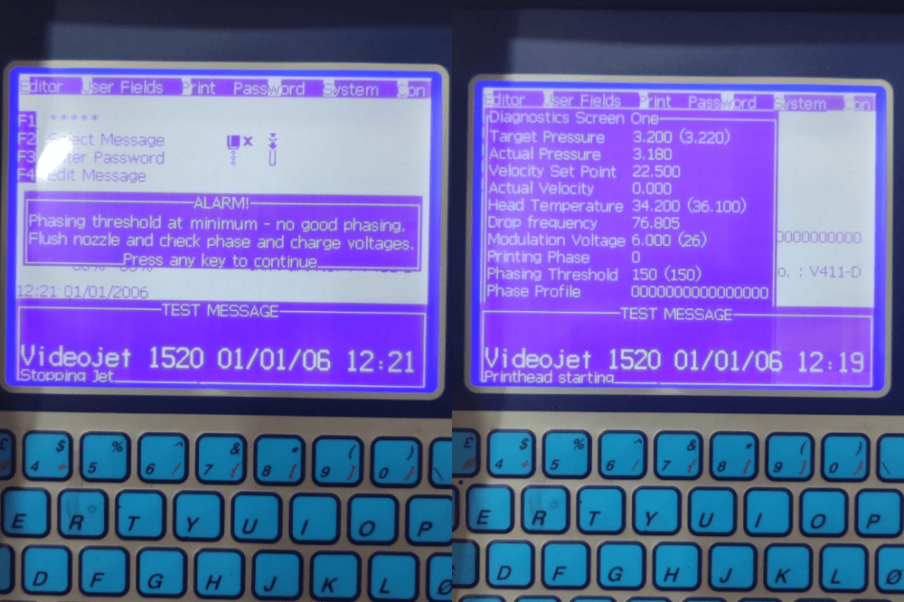 Videojet no phase issue