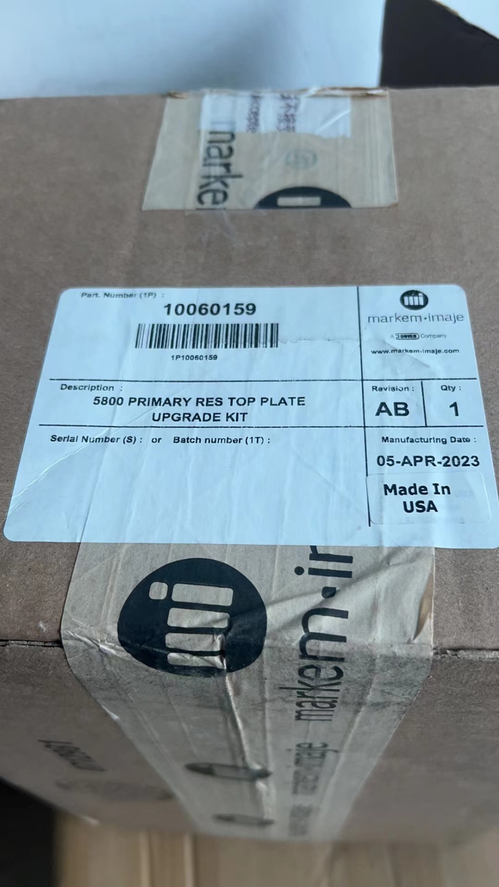 10060159 5800 Primary Res Top Plate Upgrade Kit