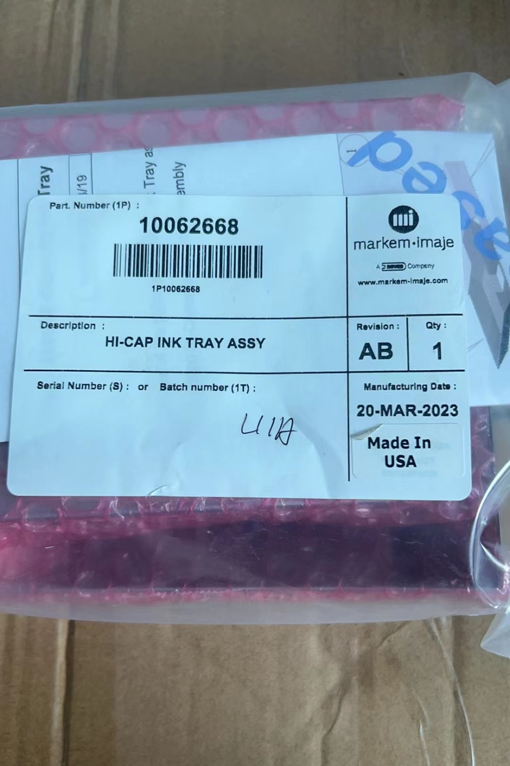 10062668 Hi-Cap Ink Tray Assy
