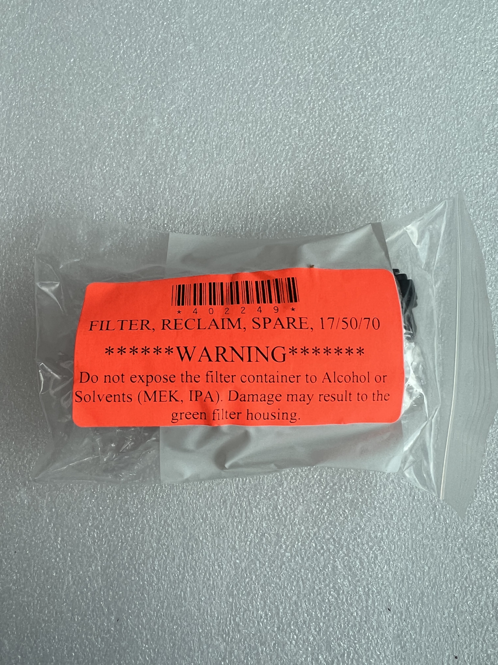 402249 Filter Reclaim Spare