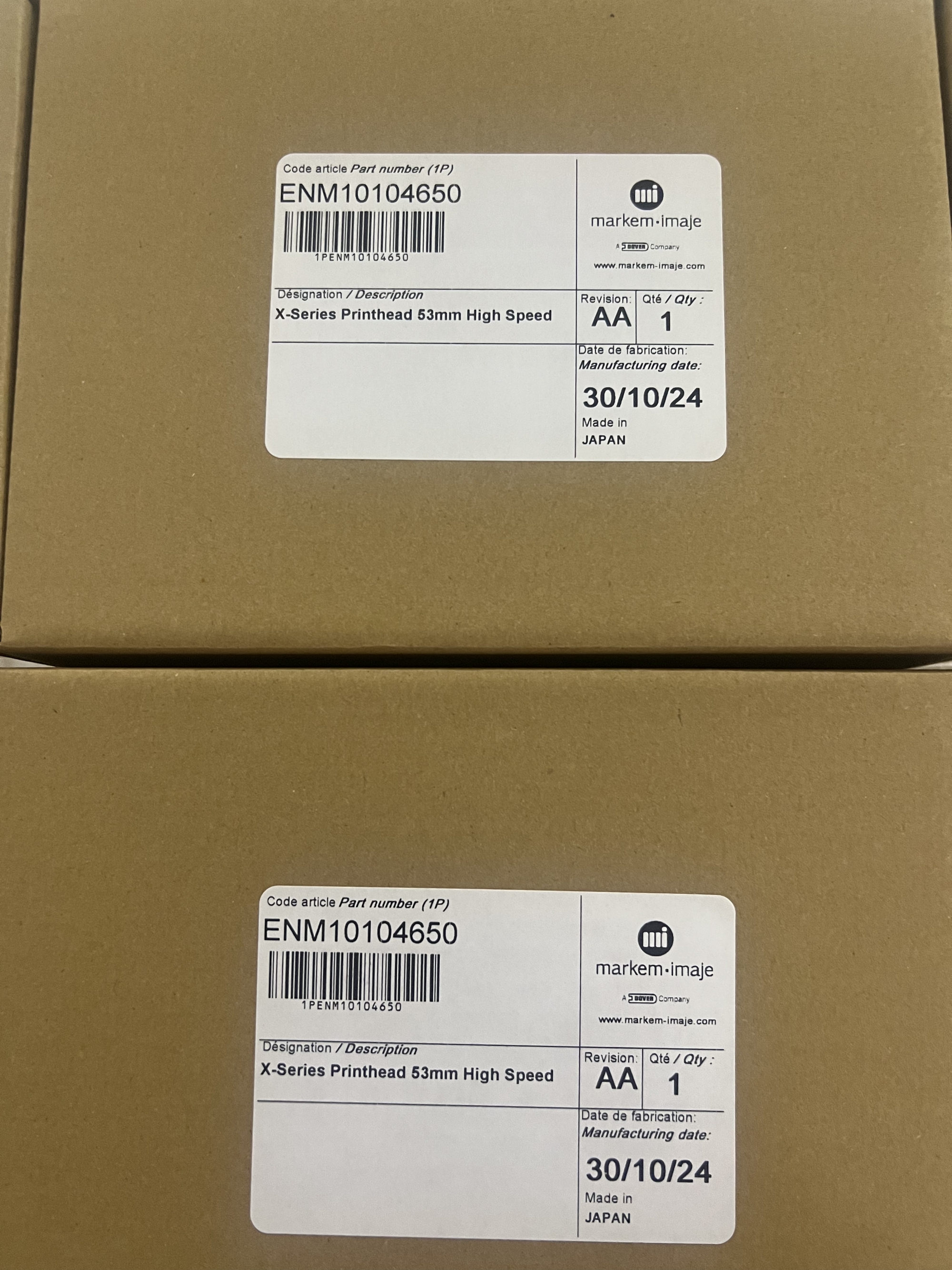 ENM10104650  X Series Printhead 53mm High Speed