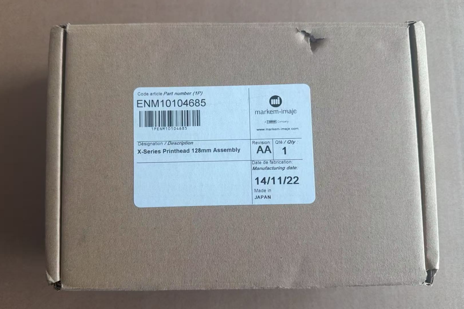 ENM10068332 X Series Printhead 128mm Assembly
