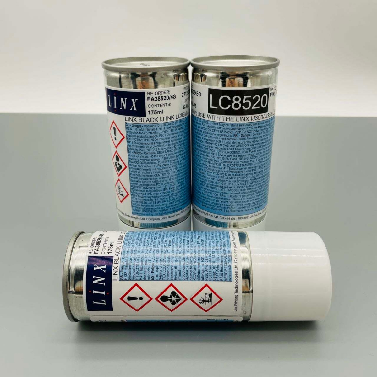 LC8520 175mI Linx 8900 8910 8920 8830 Black Ink